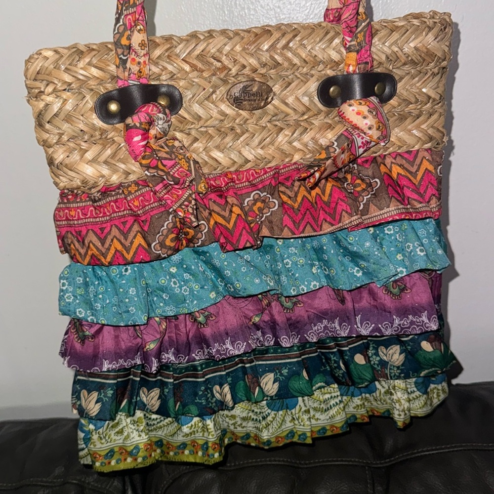 Vintage cappelli straw world bag